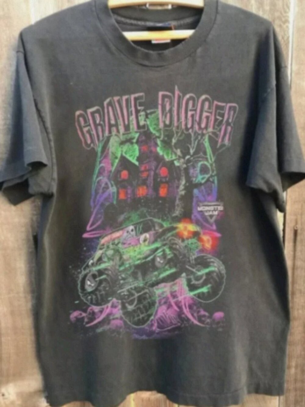 Vintage 1988 Off-Road Monster Truck Race Team Graphic T-Shirt Black Unisex